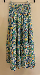 Maiolica Capri maxi skirt