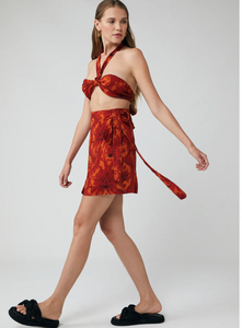 Amelia Knotted Bandeau and Skirt set