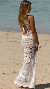 Crochet maxi dress