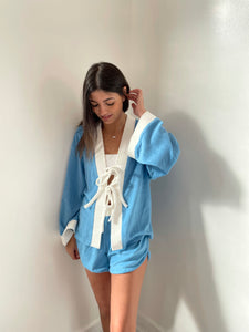 Terry kimono set (blue)